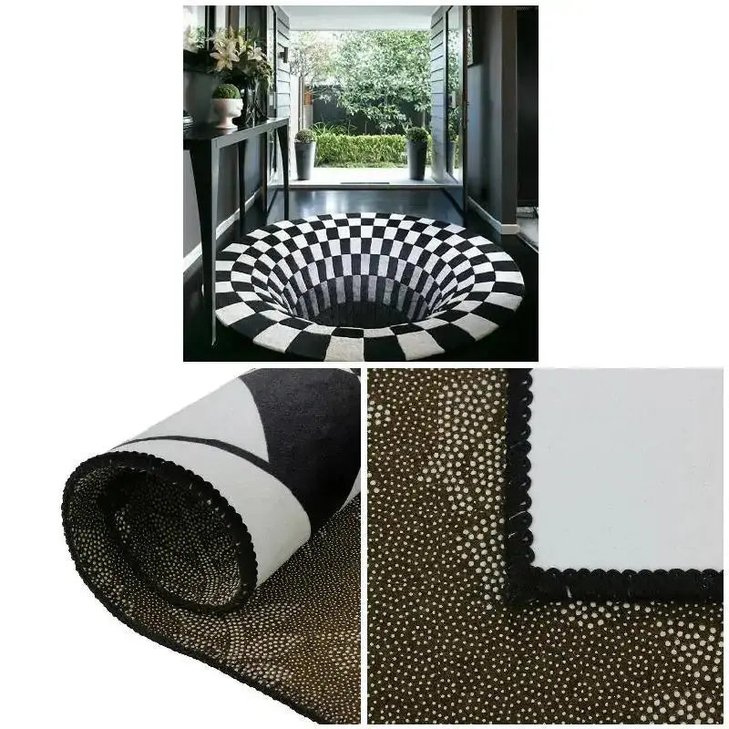 3D Swirl Print Area Rug - Dodas Corner