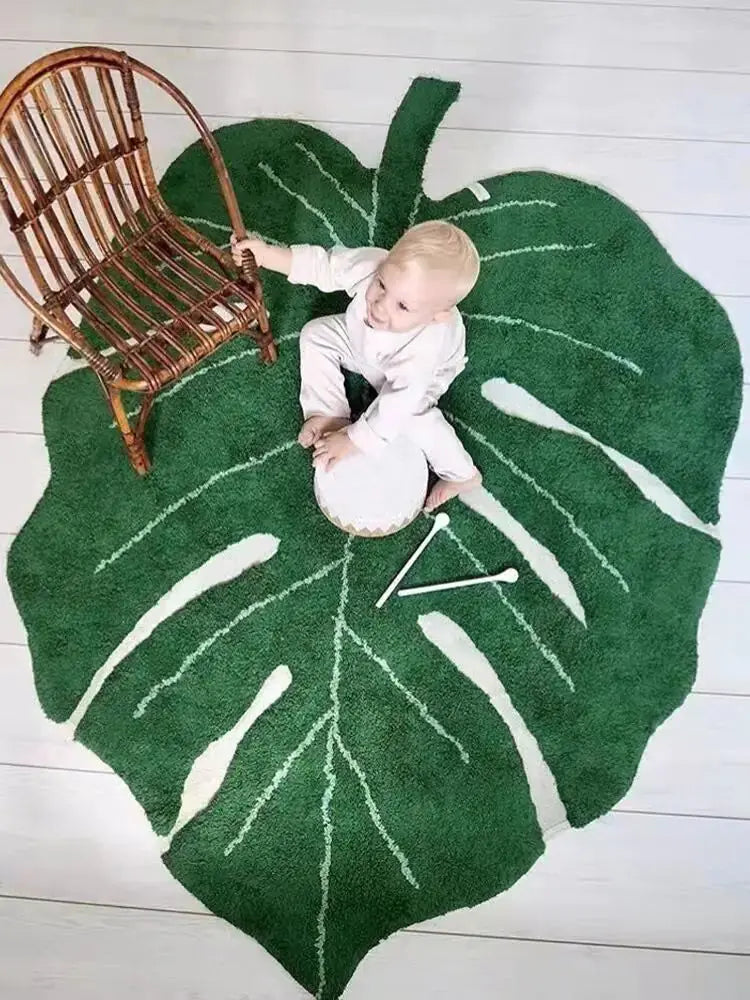 Creative Leaves Rugs Nordic Soft Bedroom - Dodas Corner