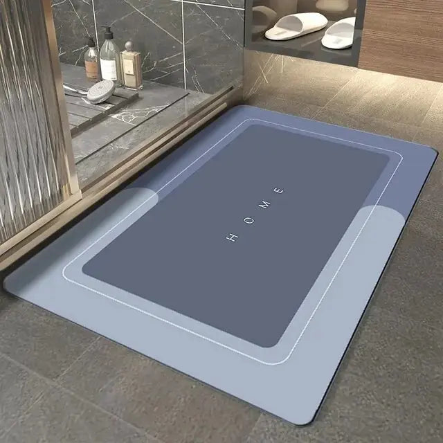 Super Absorbent Bathroom Mat Foot Mats Diatomite Rugs Non-Slip - Dodas Corner