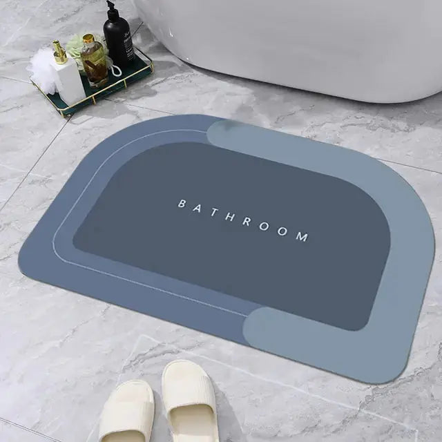 Super Absorbent Bathroom Mat Foot Mats Diatomite Rugs Non-Slip - Dodas Corner