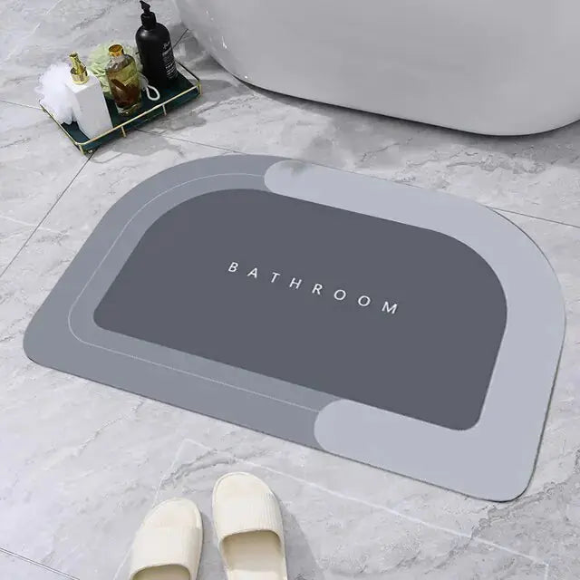 Super Absorbent Bathroom Mat Foot Mats Diatomite Rugs Non-Slip - Dodas Corner